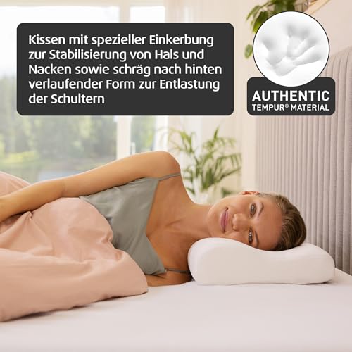 Tempur millennium 枕 M size TEMPUR Millennium Ergonomic Neck Pillow for Back Sleeping